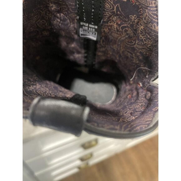 Smoky Mountain Boots Mens Size 9.5 Blue Embroidered Western Cowboy Leather 6684 - Picture 7 of 7